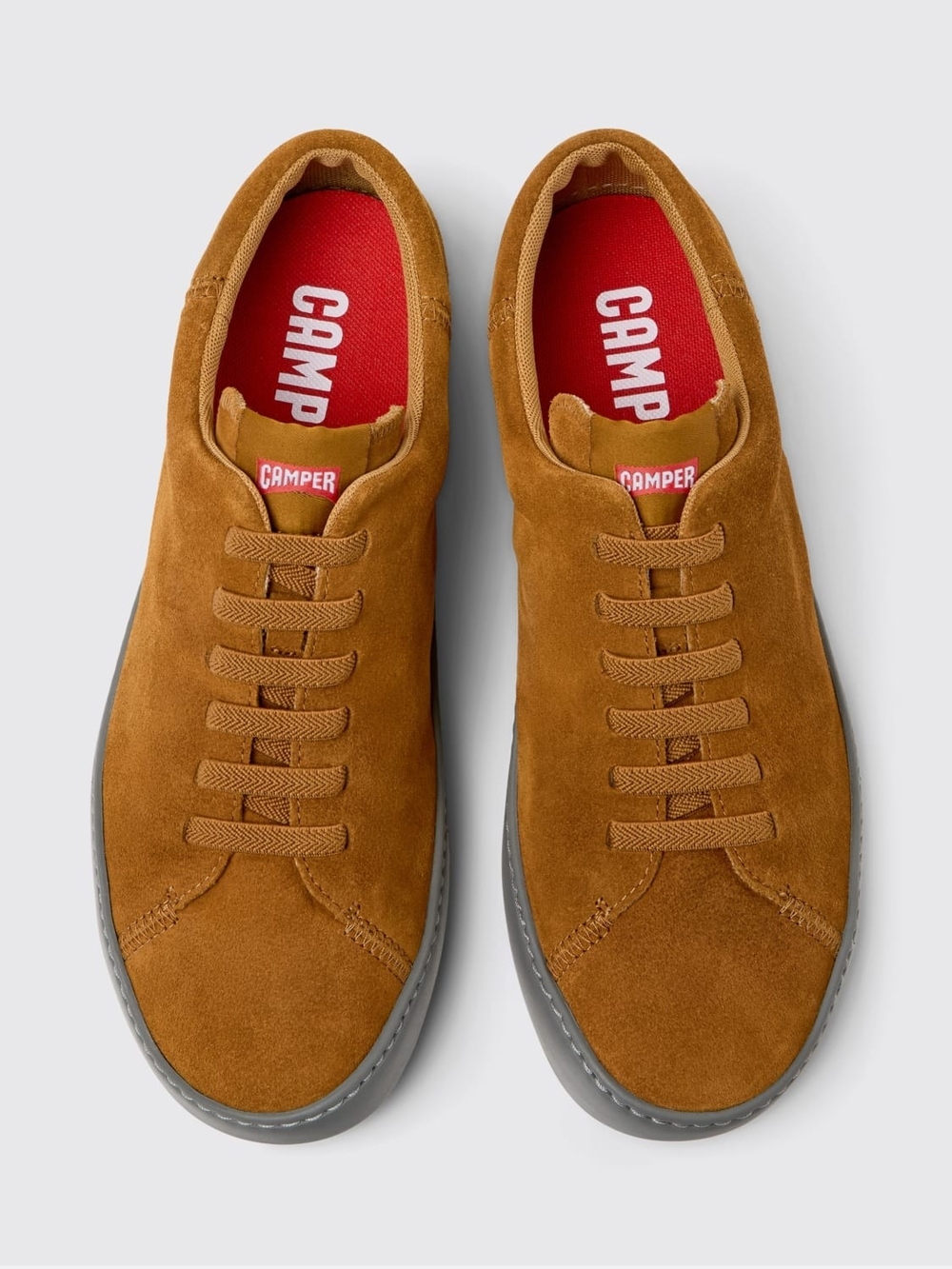 Camper Peu Touring Men’s Suede Sneakers in Brown Size 46